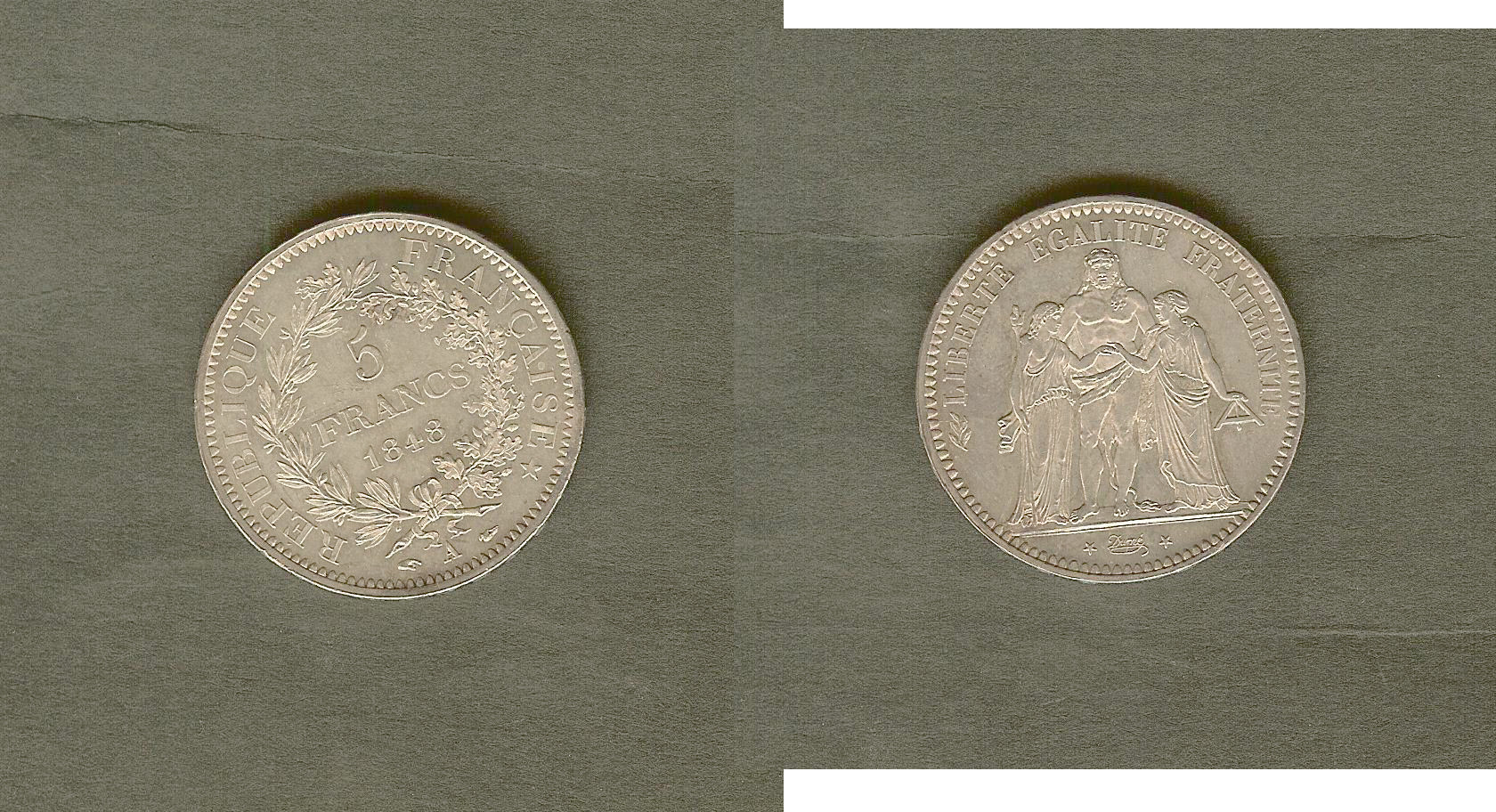 5 francs Hercule 1848A Unc+